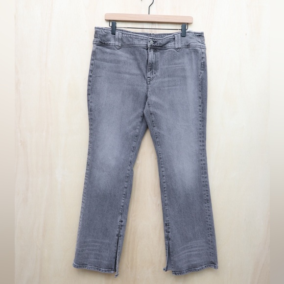 Free People Stillwater Low-Rise Slim Flare Jeans 32 Charcoal‎ Grey - Picture 2 of 5